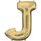 34in White Gold Letter Balloon (J)